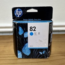 Genuine HP 82 Cyan Ink Cartridge C4911A 69ml OEM Sealed Unopened DesignJet