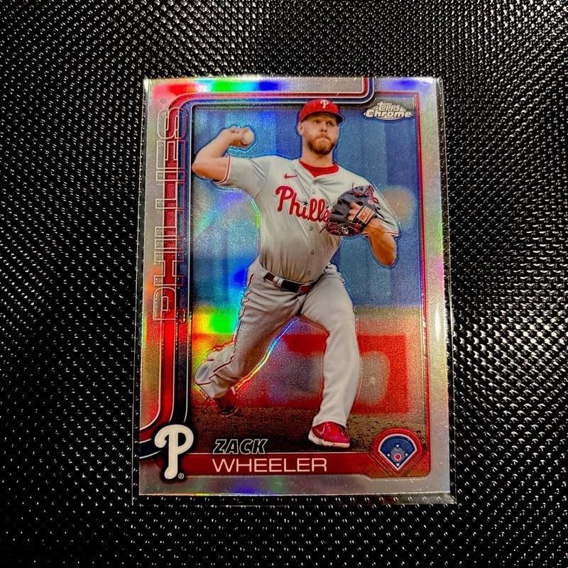 2025 Topps Chrome Zack Wheeler Refractor Parallel #189 Philadelphia Phillies