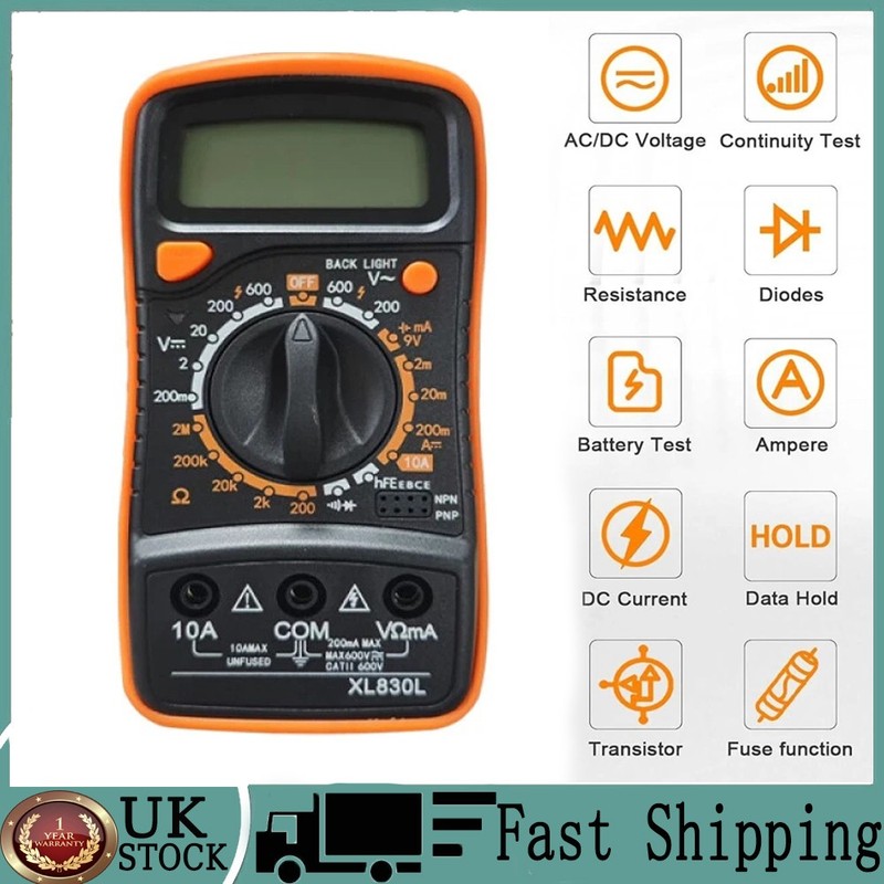 Hot Sale Professional Digital Multimeter Voltmeter Ammeter Ohmmeter Tester Meter