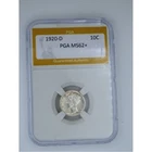 1920-D Mercury Dime PGA MS62+ Silver 10C US Coin Denver Mint Winged Liberty Head