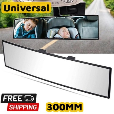 Car Universal Rearview Mirror Anti-glare 300MM Rear View Wide Angle Convex Clear