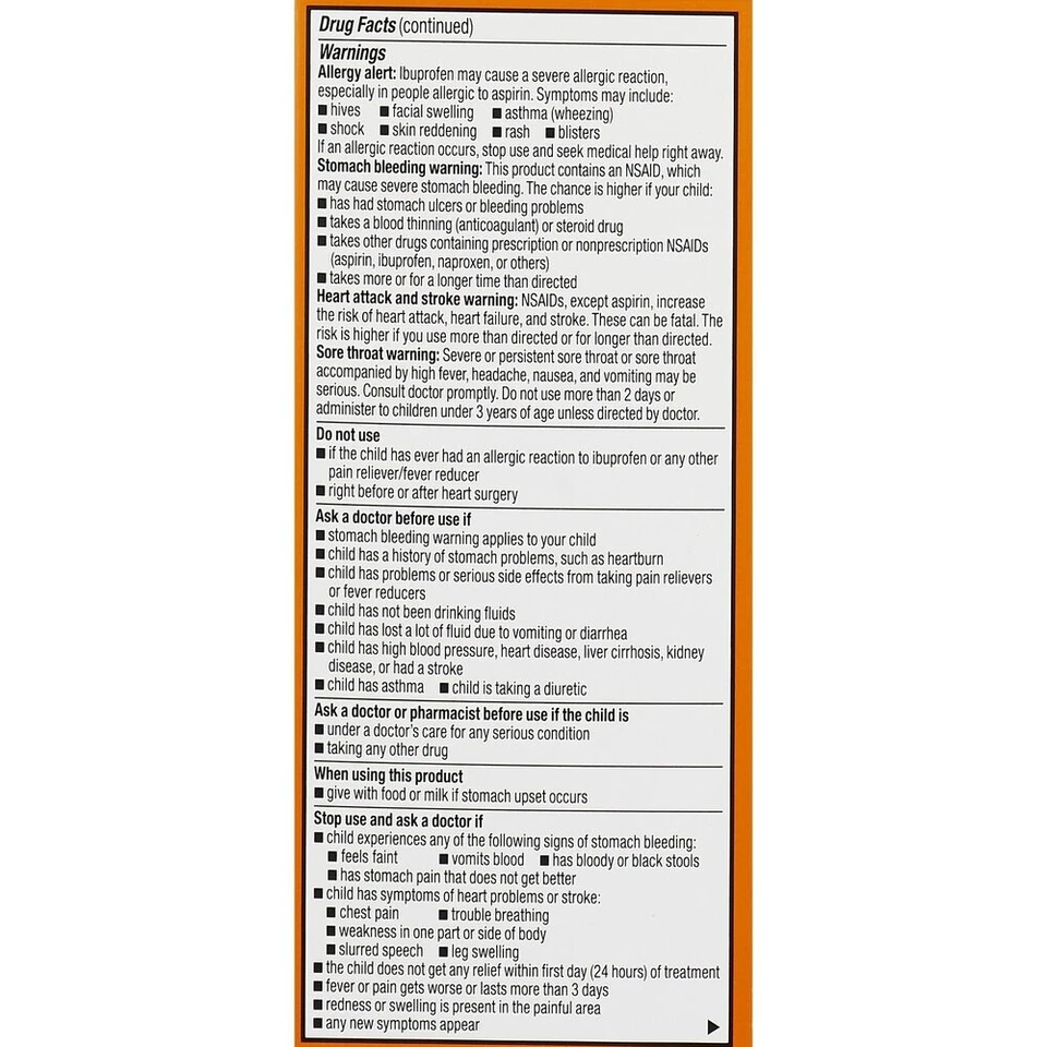 CVS Health Infants' Ibuprofen Oral Suspension Concentrated Drops, Ber Exp: 01/26 - Image 2 of 4