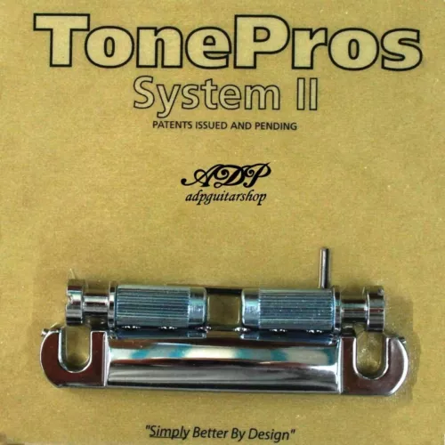 TonePros T1Z-C Stop Tailpiece Lockable style Gibson Stoptail Metric 8M Chrome
