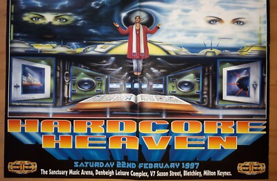 Hardcore heaven 22.2.1997 @ the sanctuary Milton Keynes rave flyer #2