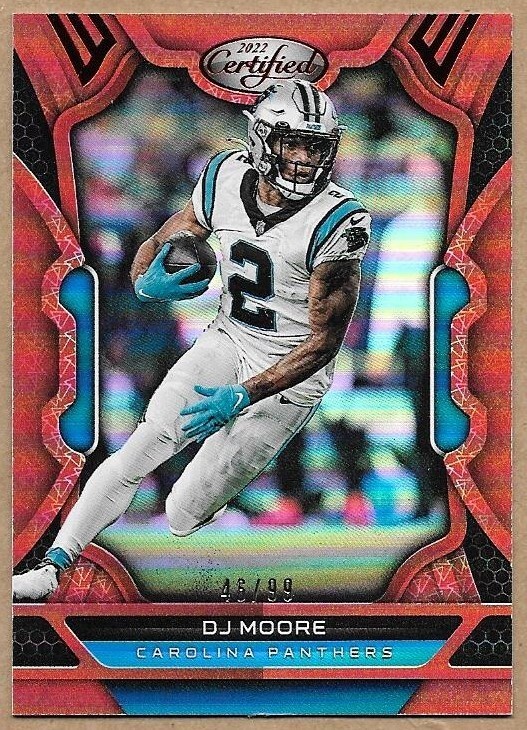 2022 Certified DJ Moore 46/99 Buffalo Bills Mirror Red Maryland