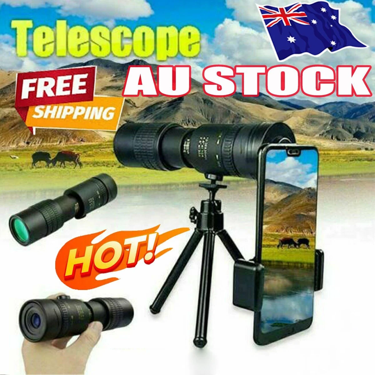 Arctic P9 Military Telescope 4K 10 300X40mm AU STOCK eBay
