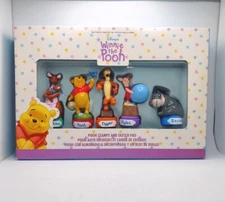 Vtg Disney Store Winnie The Pooh And Friends Rubber Stamp Set 1990s New Complete