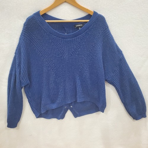 royal blue cropped sweater