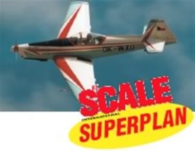 ZLIN Z-526AS AKROBAT SPECIAL (Spannweite 2082 mm). Modellbauplan