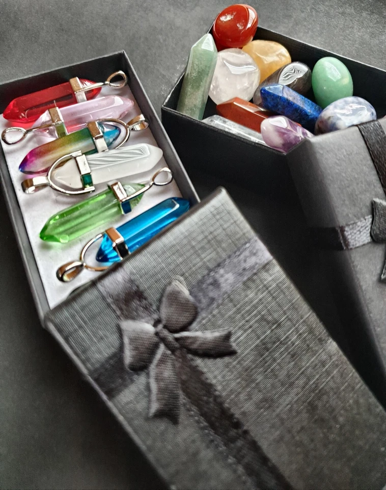 21-teiliges Kristallset - Mineralien, Heilsteine & Chakra - NEU&OVP - Mediation - Bild 3 von 4