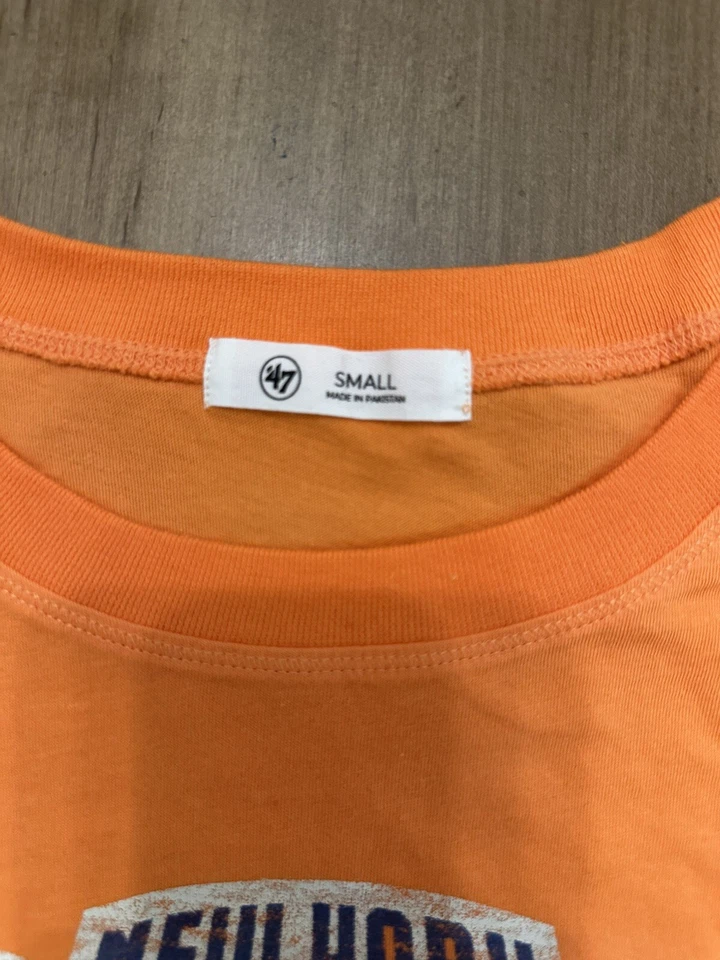 '47 Brand New York NY Knicks Shirt Small Women Orange NBA Basketball Tee New - Image 3 of 4