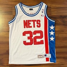 Dr. J Julius Erving New York Nets ABA Champion European Cut Jersey Mens Sz Large