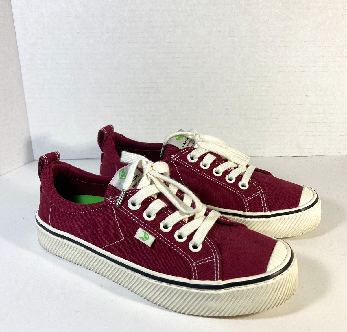 CARIUMA Maroon Canvas Sneakers Shoes Women's Size Men's