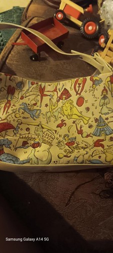 PIERO GUIDO MAGIC CIRCUS HANDBAG ( GOOD USED COND Taupe - Picture 4 of 7