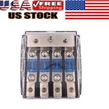 4 Way Mini ANL Blade Fuse Holder Stereo Car Audio Power Distribution Block Hot