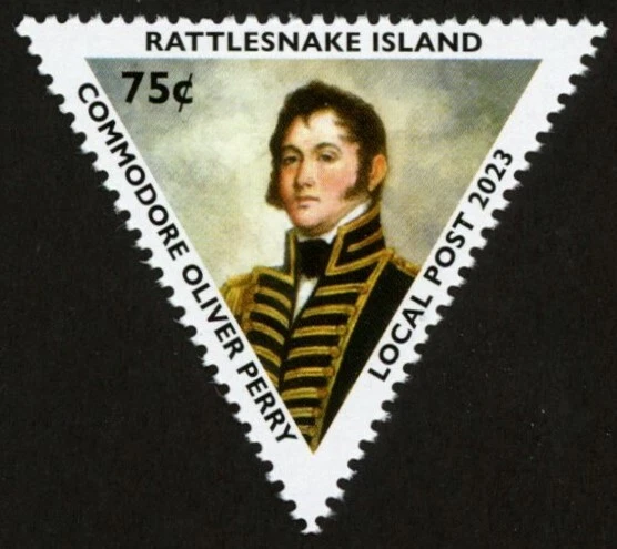 Rattlesnake Island Local Post Stamps NEW 2023 Battle of Lake Erie Perf & Imperf - Image 4 of 4