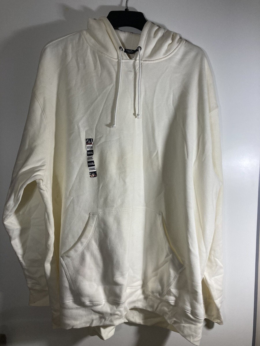 FOOT LOCKER Men's XXXXL Winter White Hoodie, Kangaroo Pocket - Main Image