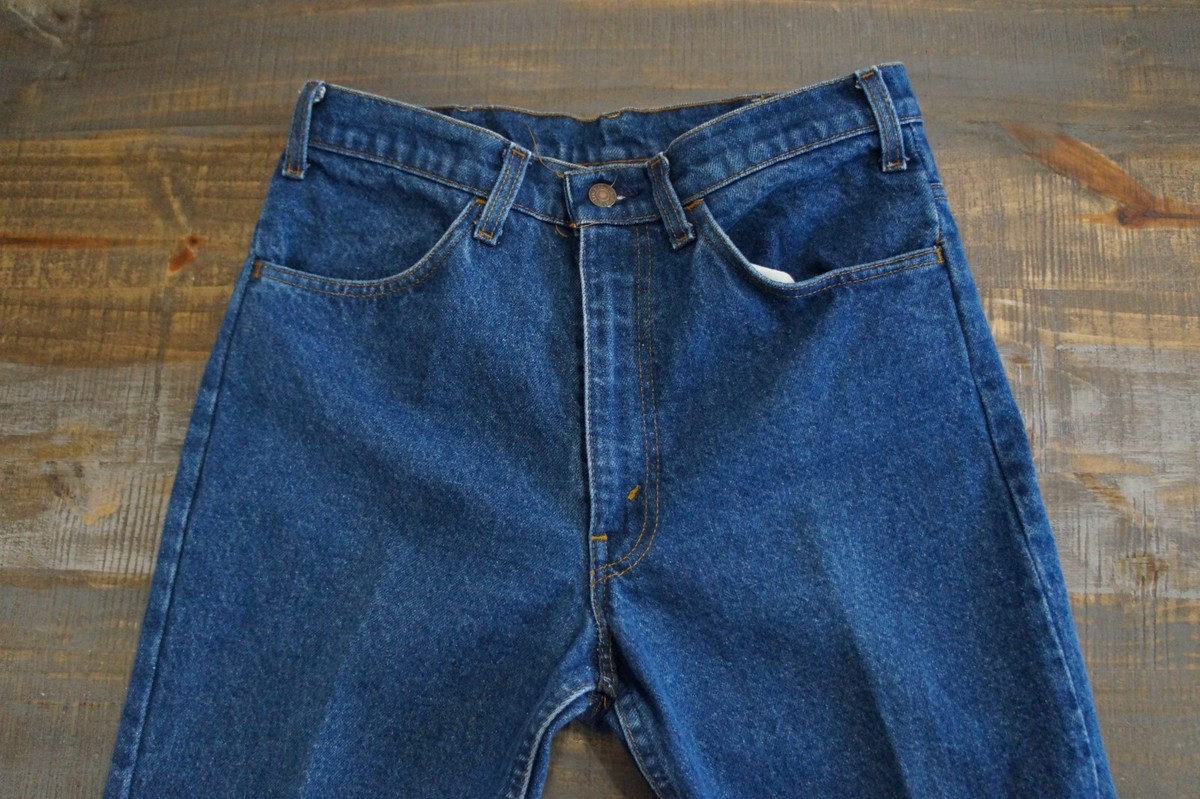 Vintage Levis 646 Orange Tab Jeans 42 TALON Zip USA Made 32