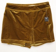 TRACTR GIRL'S GOLD VELOUR SKORT SHORT SKIRT PULL ON CHOOSE 10, 12, 14, or 16