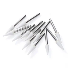 White Mounted Stone Bur FG CN1 (12 per box) Mounted Abrasion Point