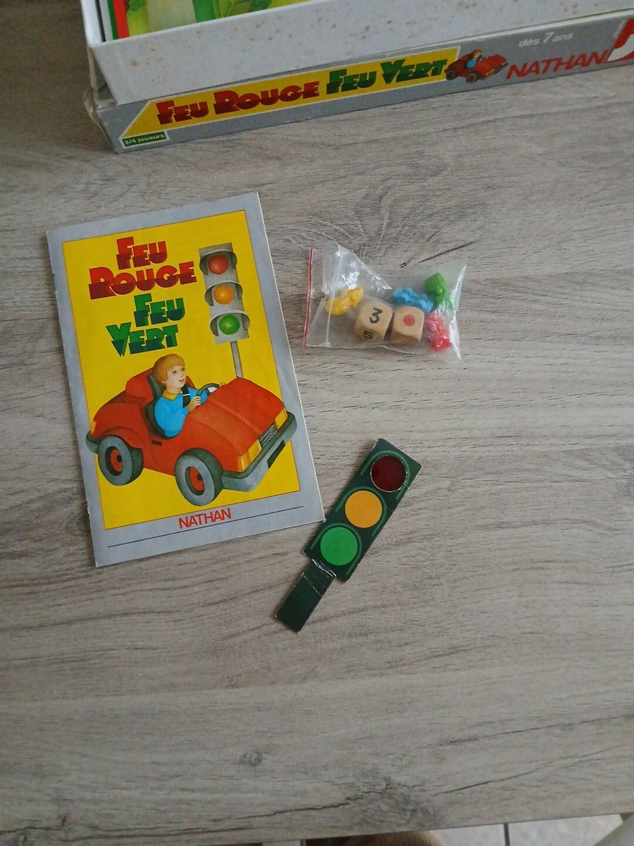 Jeu De Société Nathan 'Candidats Feu Rouge Feu Vert' - Édition 1977, Pour 2 à 6 Joueurs Dès 9 Ans