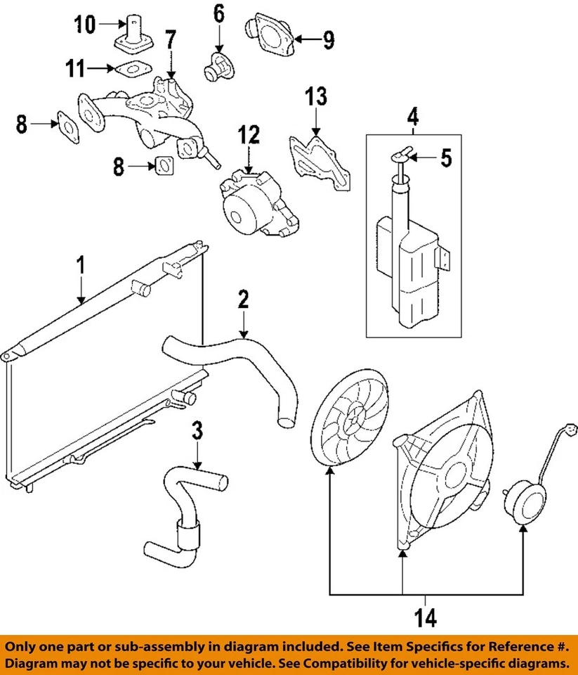 Used Engine Coolant Reservoir fits: 2007 Kia Sedona Grade C Foto 3 de 4