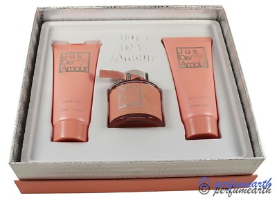 Jus De Amour by Parfum Blaze 3Pces Set 3.4/3.3 oz EDP Spray Brand New In Box 