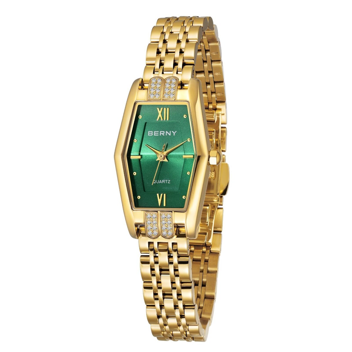 BERNY Gold Watches for Women Dainty Hexagon Ladies Quartz  display picture 1