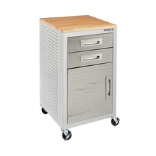Seville Classics UltraHD 2-Drawer Rolling Cabinet, 20" W x 18" D x 34.7" H