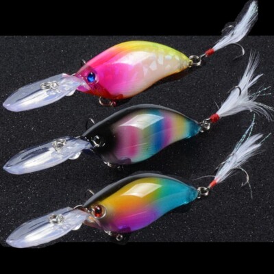 3PCS Crankbait Fishing Lure Wobblers 18g Baits Floating Artificial Trout Minnow