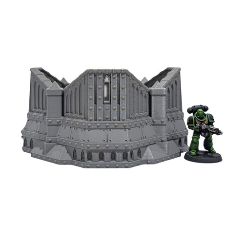 Militarum Defence Line #1 - 28 mm stampa 3D imperiale da tavolo dispersione terreno - Foto 4 di 7