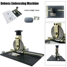 Manual Label Marking Embossing Machine Metal Dog Tag Plate Stamping Embosser