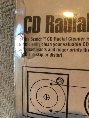 Nouveau tampon de nettoyage doux Scotch 3M CD Radial Cleaner 1993 1,5 oz solution de nettoyage - Photo 3/5