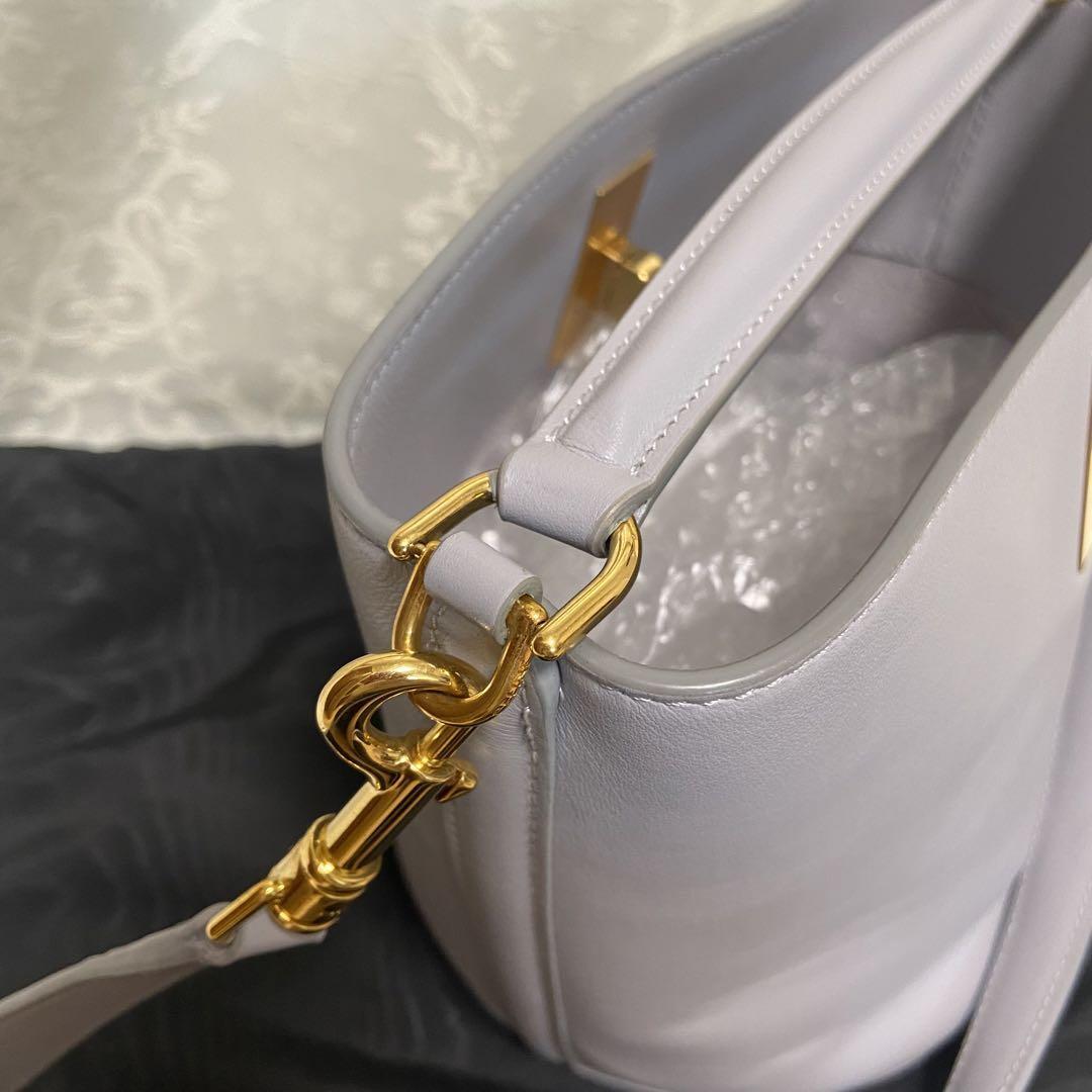 美品】CELINE セリーヌティーンバケット16 2WAY バッググレー