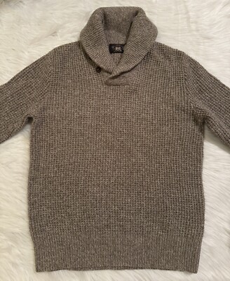 Ralph Lauren ブラウン ニットセーター RRL , RL RRL Double RL Ralph Lauren New Shawl Waffle Knit Sweater Pullover