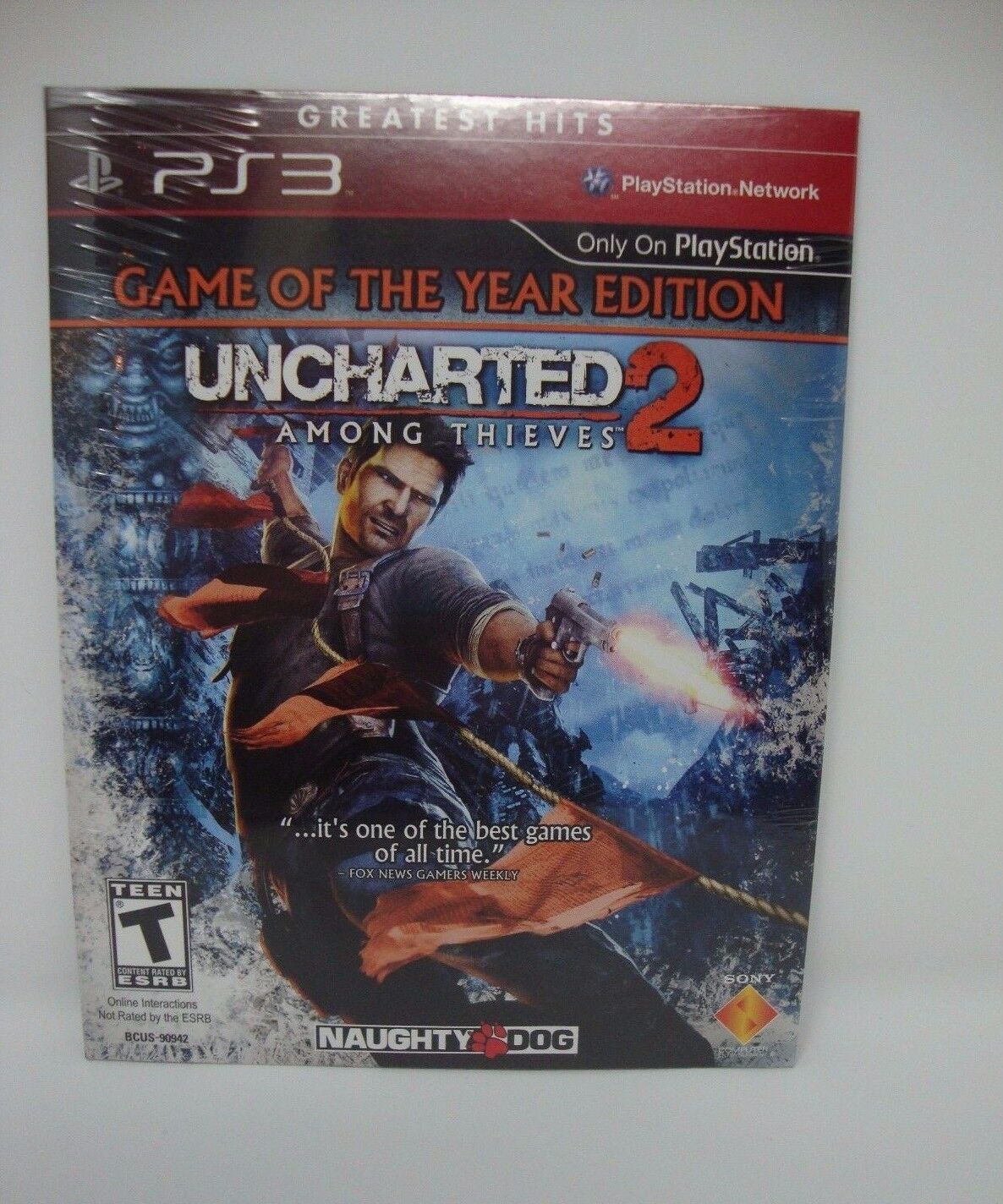 PS3 GAME UNCHARTED 2 AMONG THIEVES GAME OF THE YEAR ED NEW -Download Card  Code