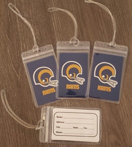 4 L.A. Los Angeles Rams Luggage Tags NFL - Vintage/Retro playing cards