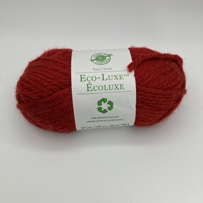 Loops & Threads Eco-Luxe Yarn # 020 Deep Orange 109 Yard 100M Skein Super Bulky