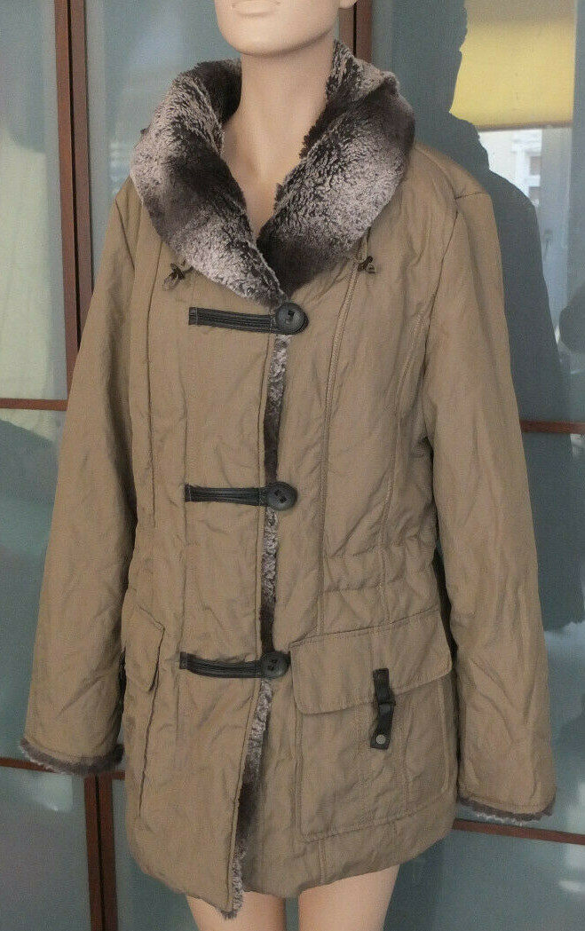 BONiTA fabelhafter Winter Mantel 40 L TOP Long Jacke Braun