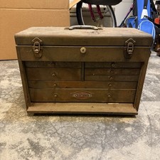 Craftsman Vintage 60s Machinist 7 Drawer Mechanic Metal Tool Box Chest Tools Craftsman Vintage 60s Machinist 7 Drawer Mechanic Metal Tool Box Chest Tools