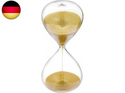 Sanduhr 2 Minute - Gold Hourglass Sand Timer, Groß Glas Sandglas für Kinder, K