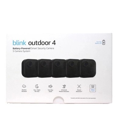   Blink Outdoor 4- 5 Camera Wireless 1080p Smart Security System w/ Audio