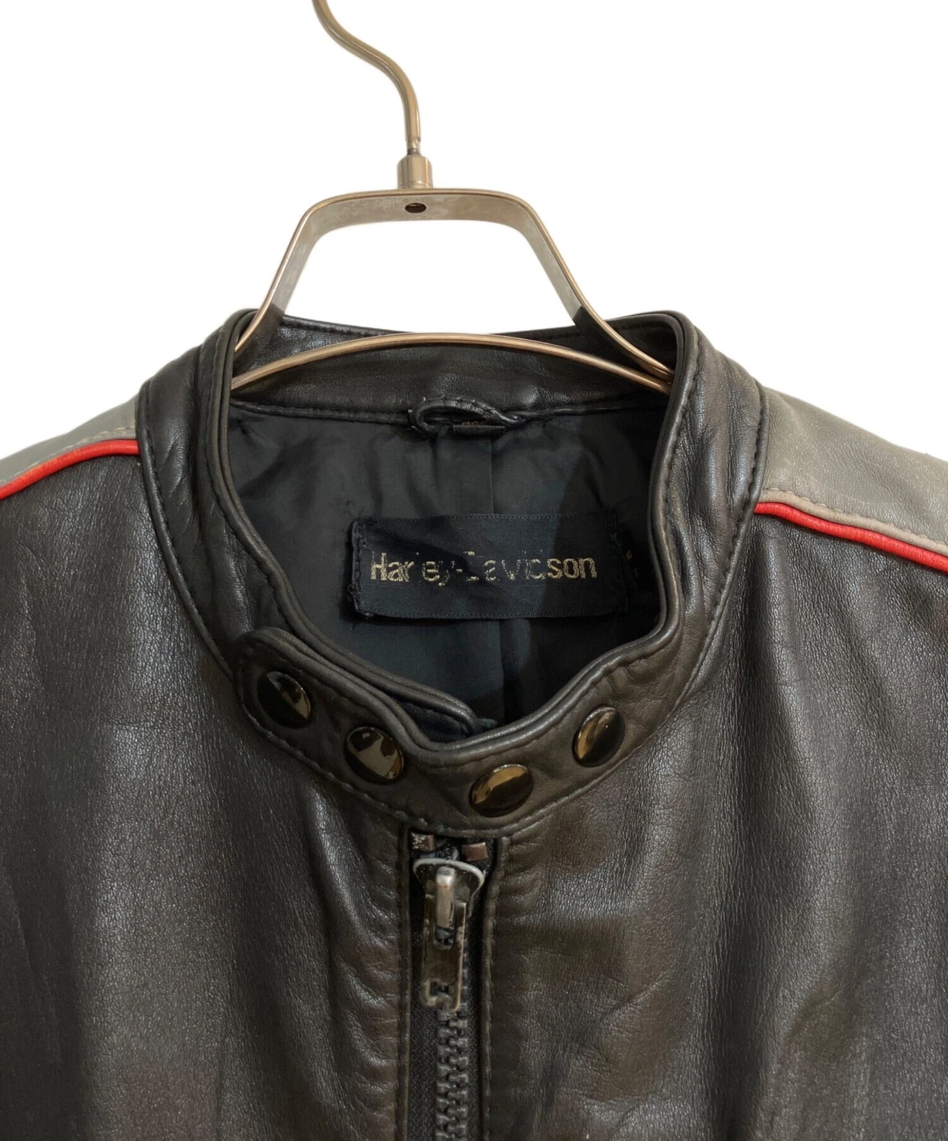 Harley-Davidson Piping Design Single Riders Jacket Men's Size 40 Black image 7