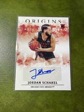 2021-22 Panini Chronicles Draft Picks Origins Rookie Autographs Jordan Schakel