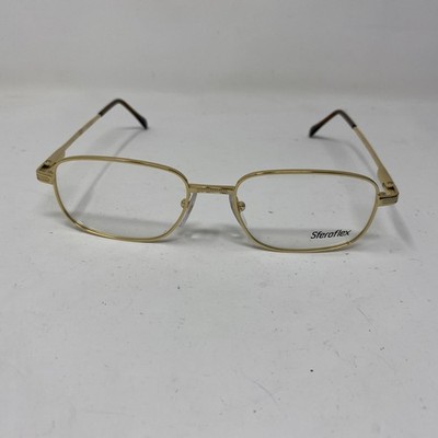 SFEROFLEX 2086 108 52-17-135 Gold Flex Hinge Eyeglasses XB37