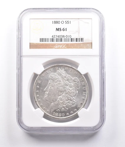 1880-O Morgan Silver Dollar MS61 NGC *7012