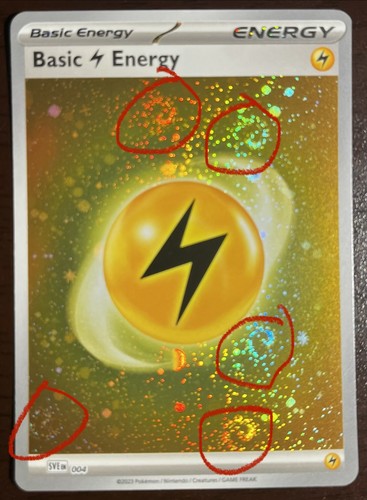 2023 POKEMON SCARLET & VIOLET 151 LIGHTNING ENERGY 004 COSMOS HOLO - 5 SWIRLS