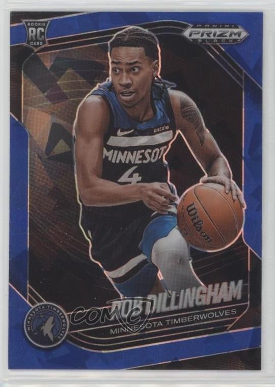 2024-25 Panini Prizm Black Blue Ice Prizm 92/125 Rob Dillingham #39 1n87