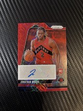2024-25 Panini Prizm Jonathan Mogbo Red Choice Auto Rookie #RSI-JMR Raptors SP