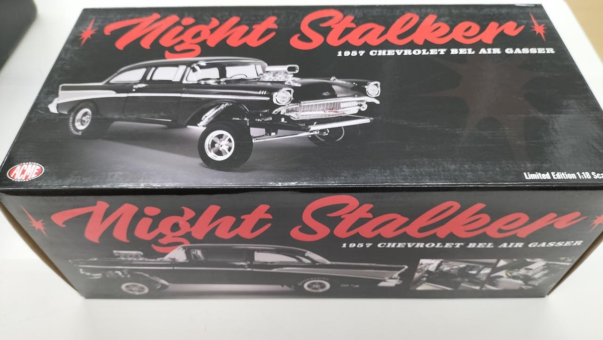 【新品】1957 シボレー Air  GASSER ダークグリーンメタリック ACME 1/18 1957 CHEVROLET BEL AIR GASSER | eBay